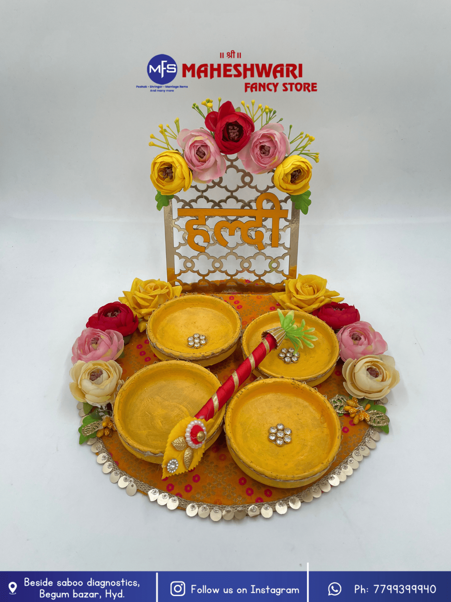 MFS Wedding Essentials - Round Haldi Platter